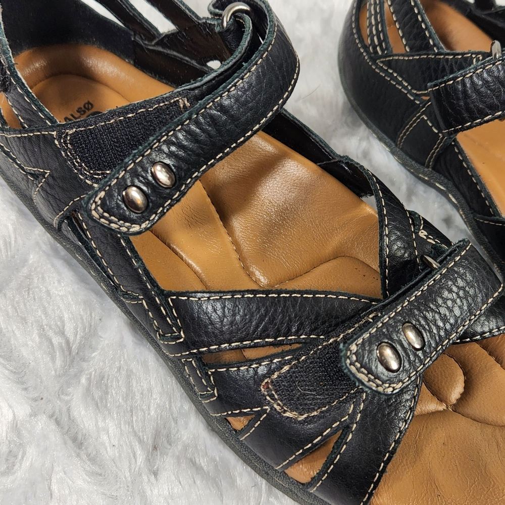 Kalso Earth Shoe Black leather sandal - Picture 9 of 12